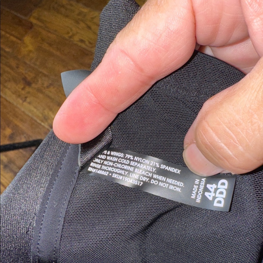 Torrid Black Zip-Front Bra Size 44DDD - Picture 5 of 5